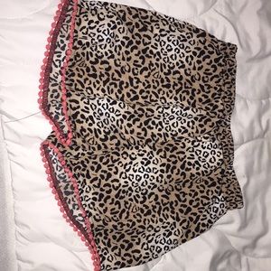 Faded glory: cheetah print shorts